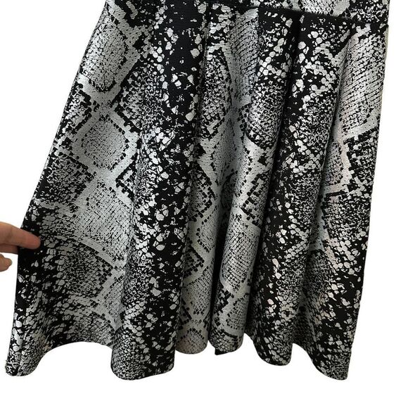 Parker Olida Foiled Python Print Dress Size Small - Picture 7 of 12